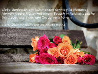 Muttertag To Go Abholung Samstag von 13:00 bis 17:00h